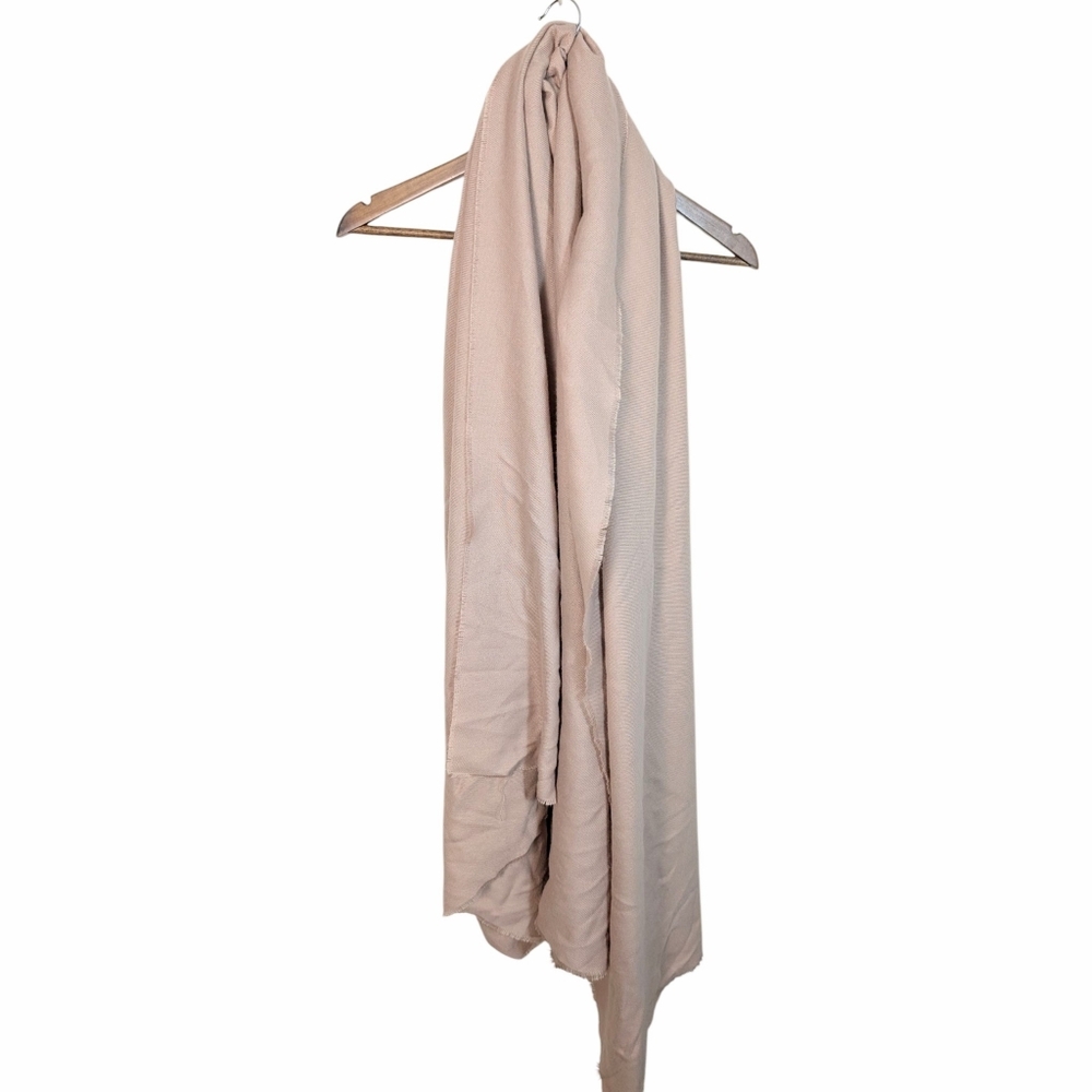 ZARA Oversized Creme Tan Scarf Size M